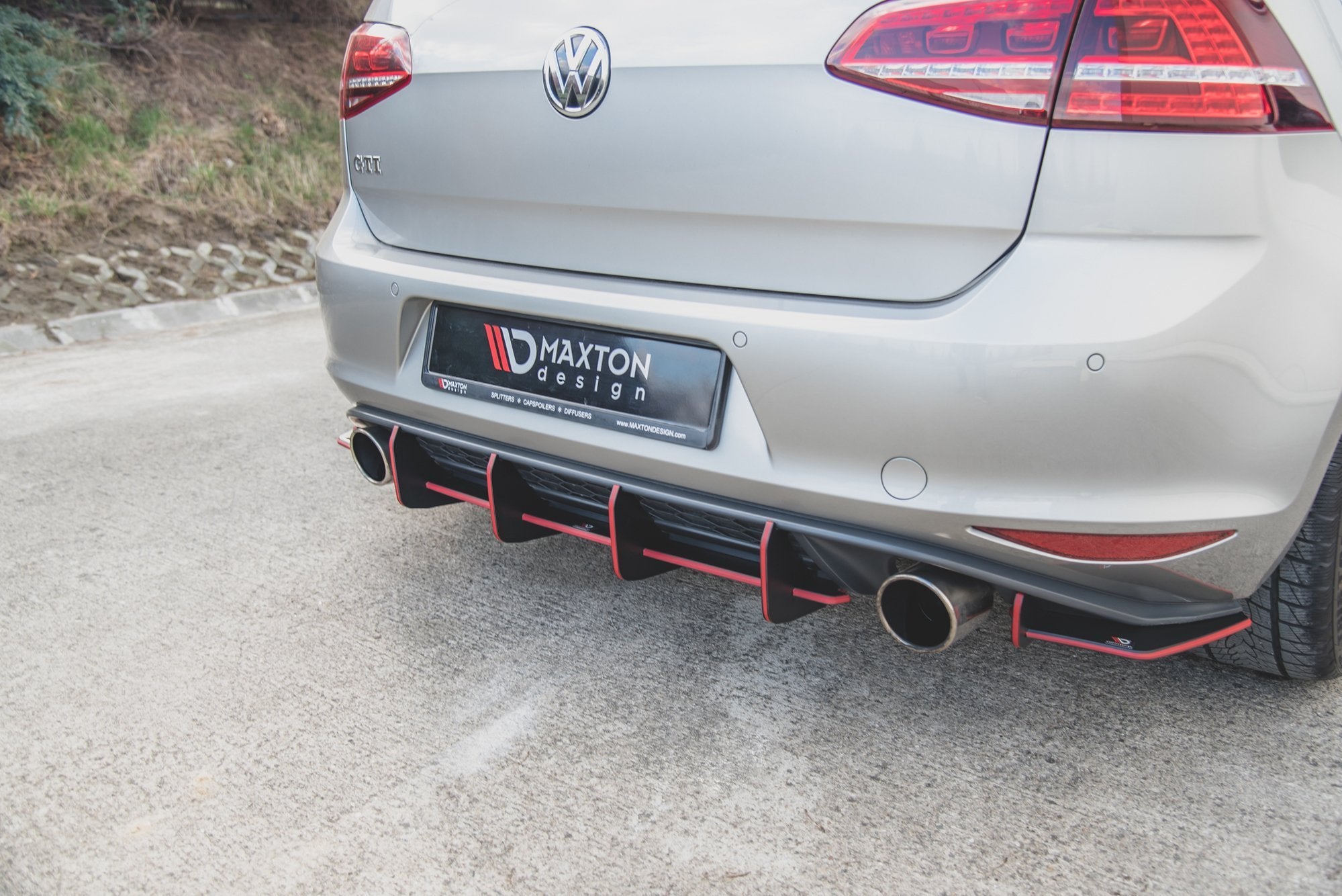 Maxton Design Street Pro Heckschürze V.1 passend für VW Golf 7 GTI