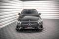 Maxton Design Street Pro Street+ Spoilerlippe Front Ansatz + Flaps passend für Mercedes A35 AMG / AMG-Line Aero Pack W177 schwarz Hochglanz