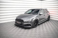 Maxton Design Front Stoßstange Flaps passend für Audi S3 / A3 S-Line Sportback 8V Facelift schwarz Hochglanz