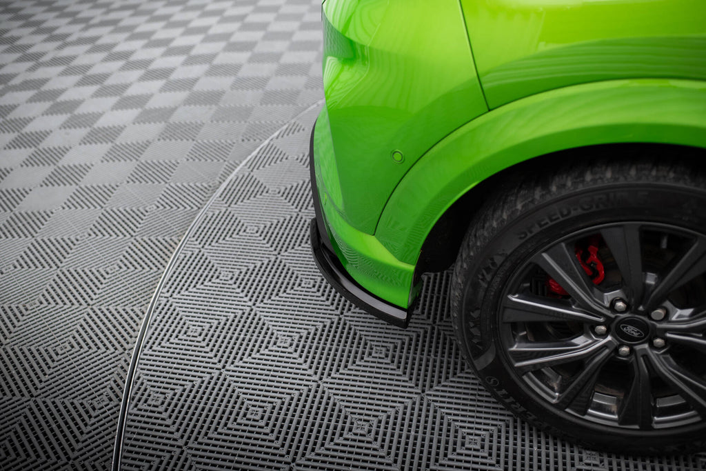 Maxton Design Heck Ansatz Flaps Diffusor passend für Ford Puma ST Mk1 schwarz Hochglanz