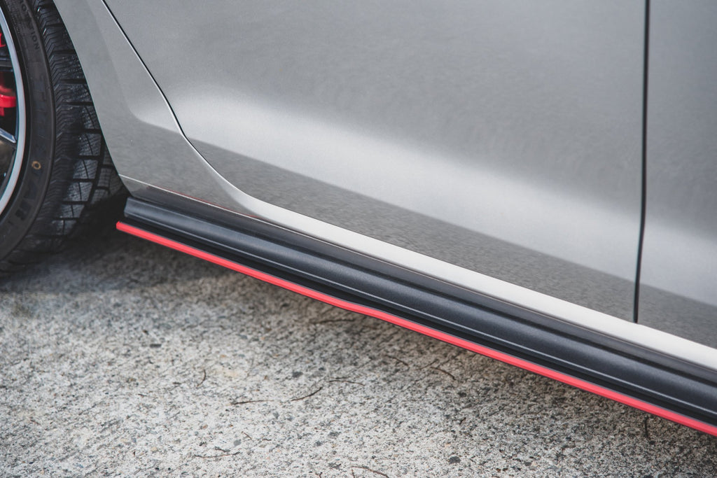 Maxton Design Racing Seitenschweller Ansatz VW Golf 7 GTI für Volkswagen Golf Mk7