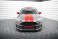 Maxton Design Street+ Spoilerlippe Front Ansatz V.3 passend für Ford Focus ST Mk3 Facelift schwarz Hochglanz