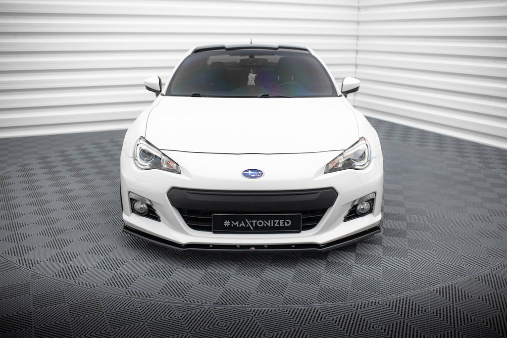 Maxton Design Street+ Spoilerlippe Front Ansatz V.4 passend für Subaru BRZ Mk1 schwarz Hochglanz
