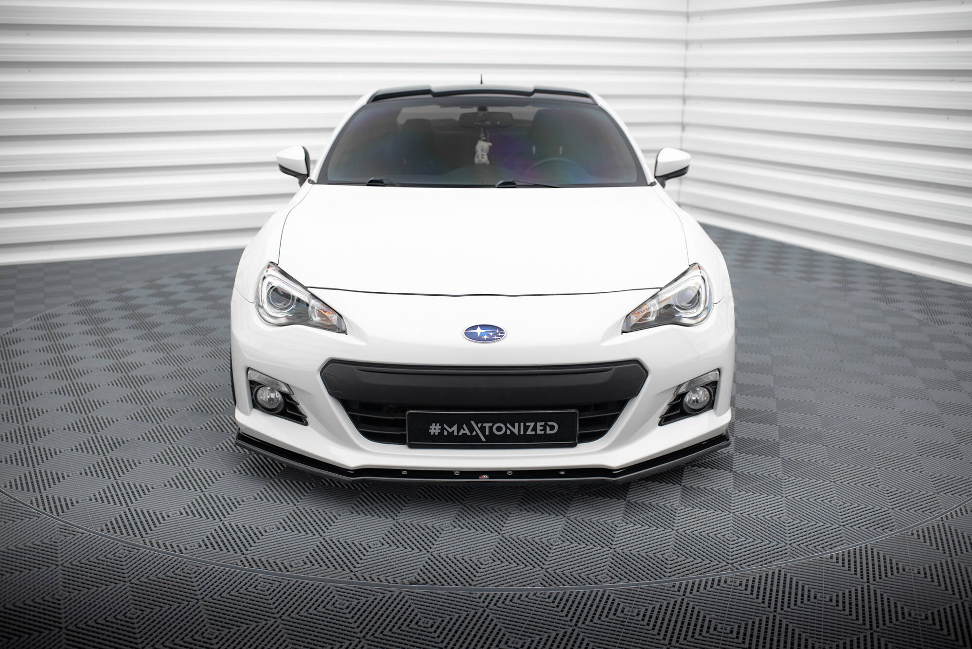 Maxton Design Street+ Spoilerlippe Front Ansatz V.4 passend für Subaru BRZ Mk1 schwarz Hochglanz