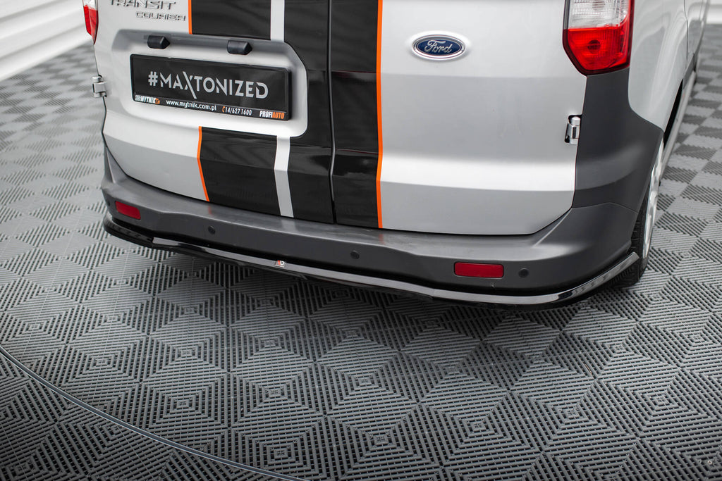 Maxton Design Heckansatz Ford Transit Courier Mk1 schwarz Hochglanz für Ford Transit Courier Mk1