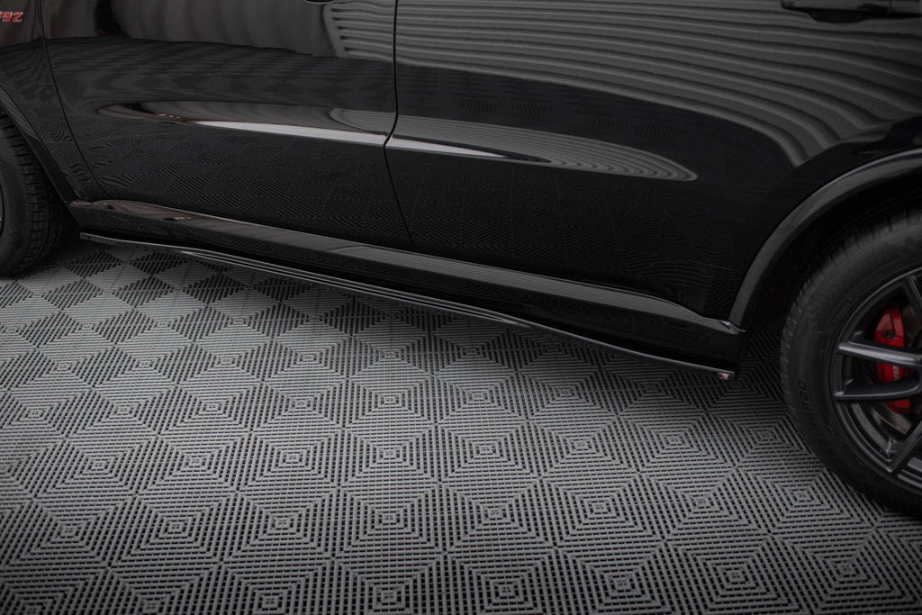Maxton Design Street+ Seitenschweller Leisten passend für Dodge Durango SRT Mk3 schwarz Hochglanz