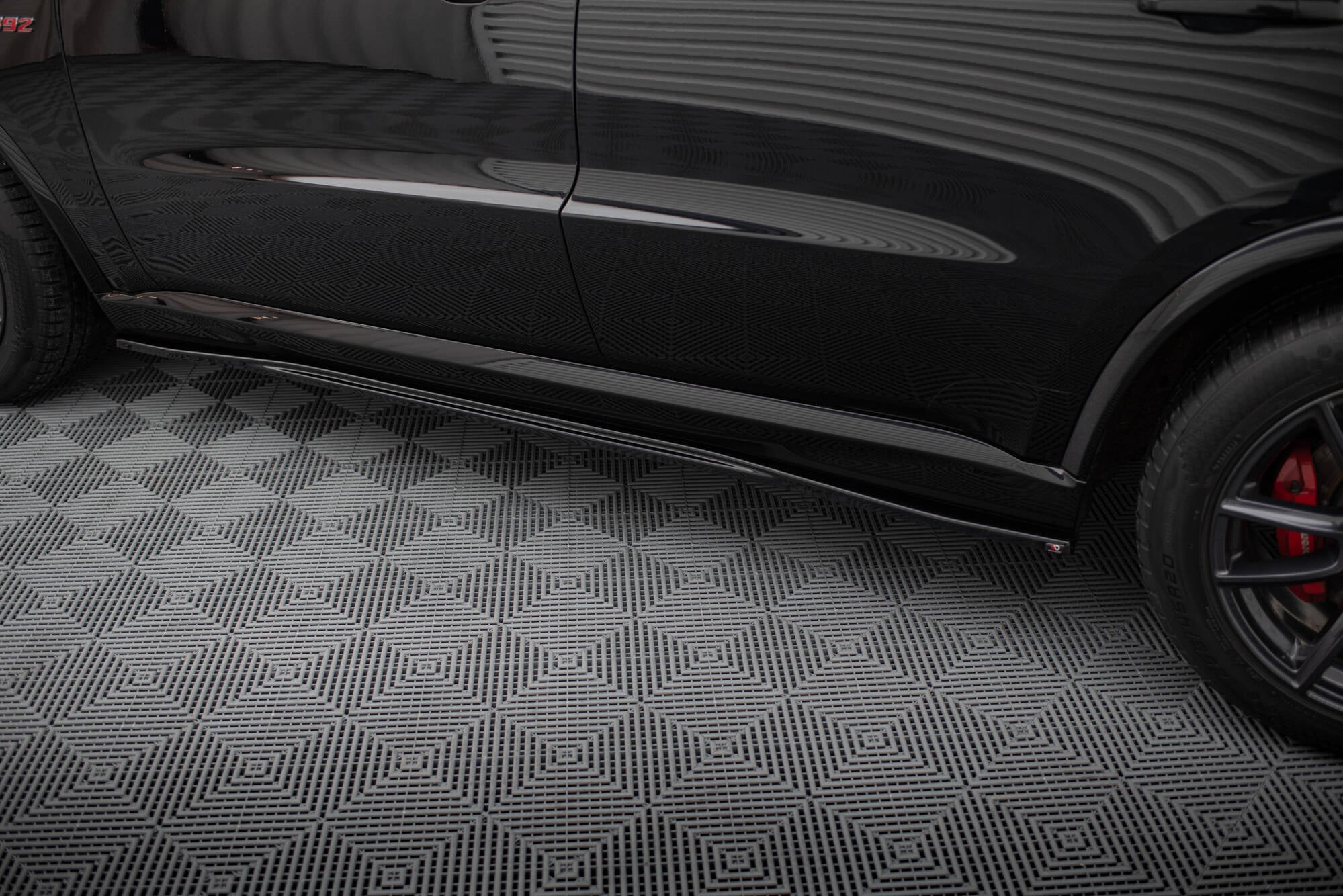 Maxton Design Street+ Seitenschweller Leisten passend für Dodge Durango SRT Mk3 schwarz Hochglanz