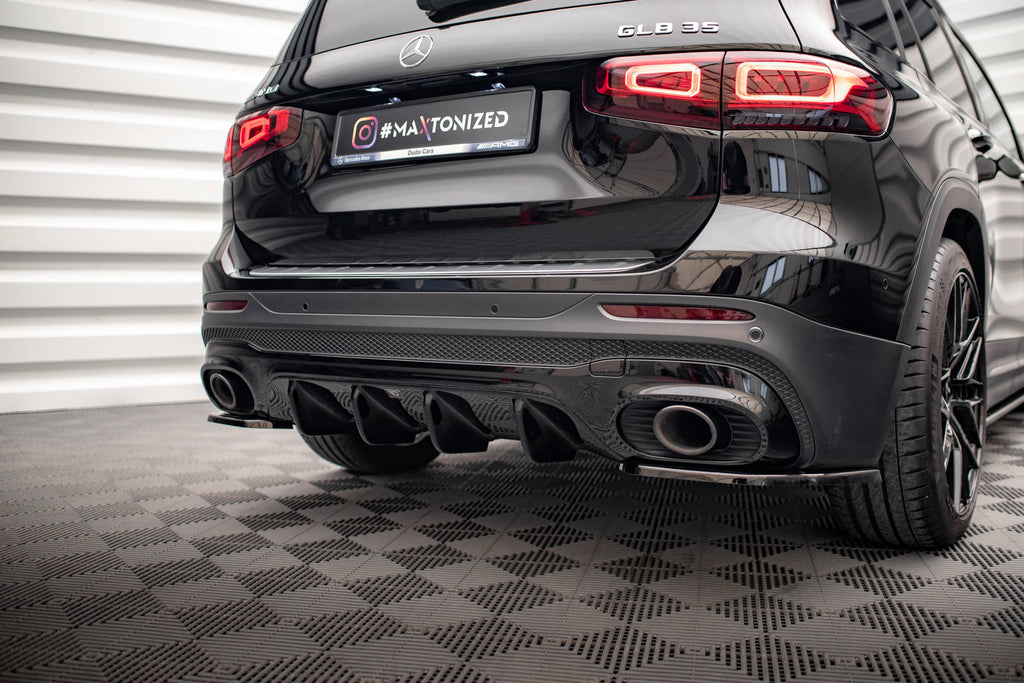 Maxton Design Diffusor Heck Ansatz passend für Mercedes-AMG GLB 35 / AMG-Line X247 schwarz Hochglanz