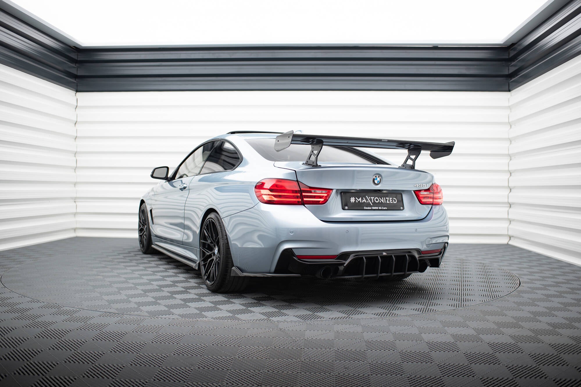 Maxton Design Carbon Spoiler With Internal Brackets Uprights BMW 4er F32 / 4 F32 M-Paket Coupe für BMW 4er Coupe