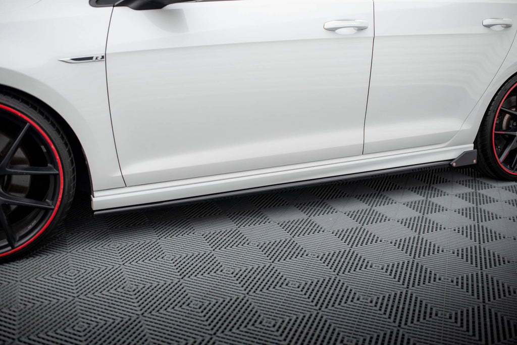 Maxton Design Street+ Seitenschweller Leisten passend für V.3 + Flaps passend für VW Golf R / R-Line Mk7