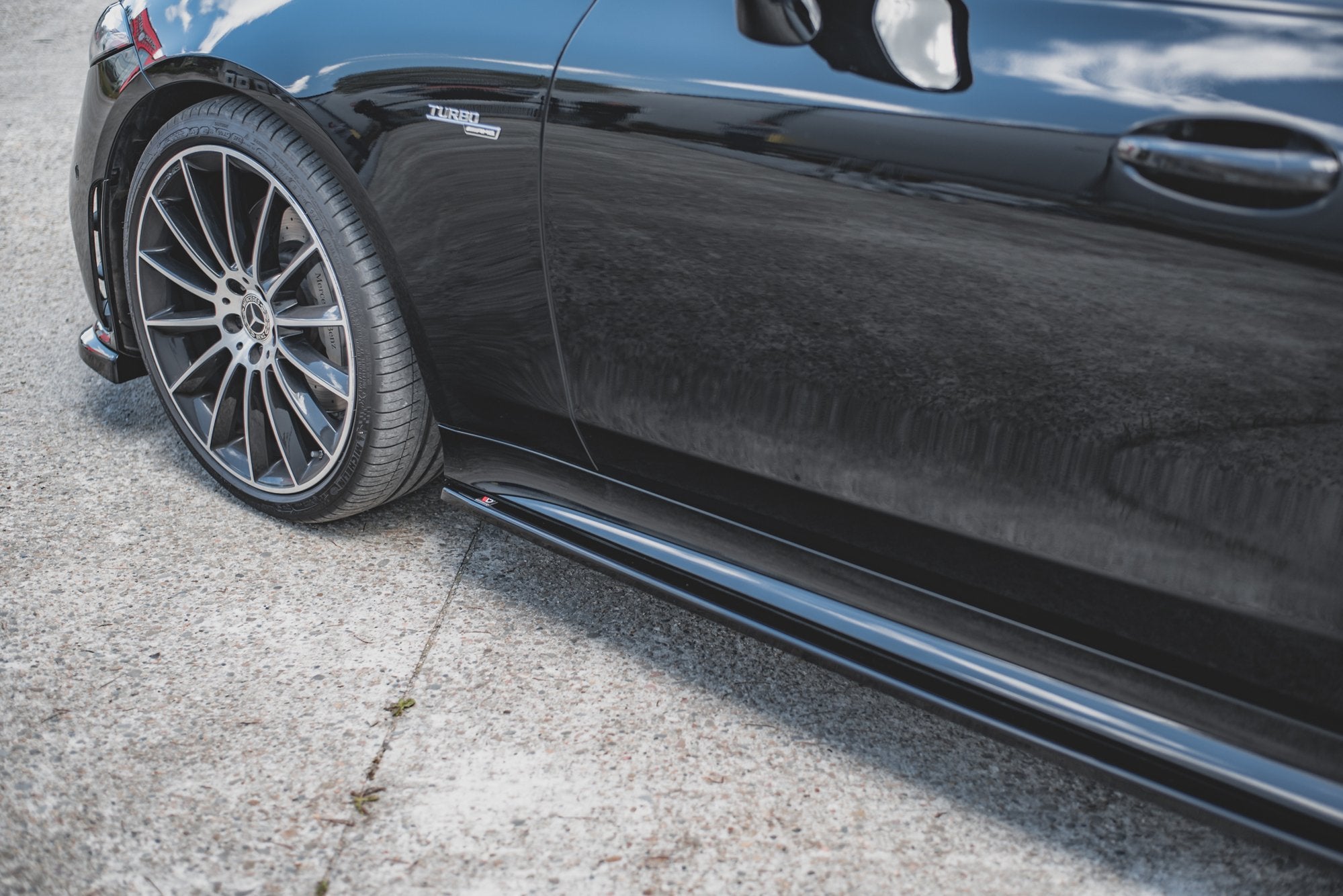 Maxton Design Street+ Seitenschweller Leisten passend für Mercedes-AMG CLS 53 C257 schwarz Hochglanz