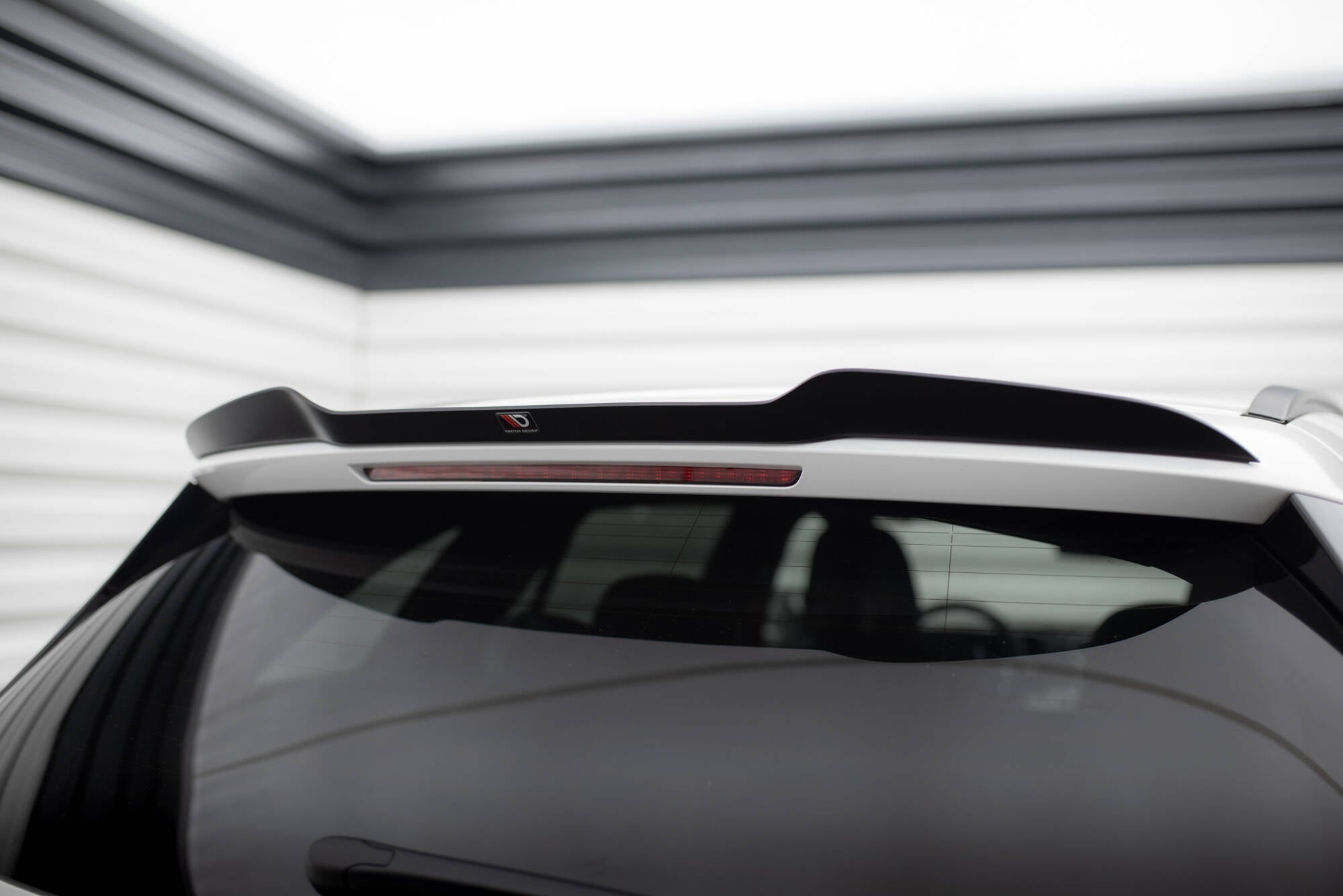 Maxton Design Spoiler CAP passend für Mercedes-Benz C Kombi AMG-Line / 43 AMG S206 schwarz Hochglanz