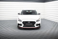 Maxton Design Street+ Spoilerlippe Front Ansatz V.4 passend für Hyundai I30 N Mk3 Hatchback/ Fastback schwarz Hochglanz