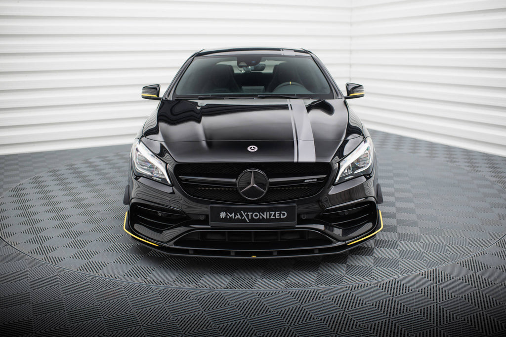 Maxton Design Street Pro Street+ Spoilerlippe Front Ansatz passend für Mercedes-AMG CLA 45 Aero C117 Facelift