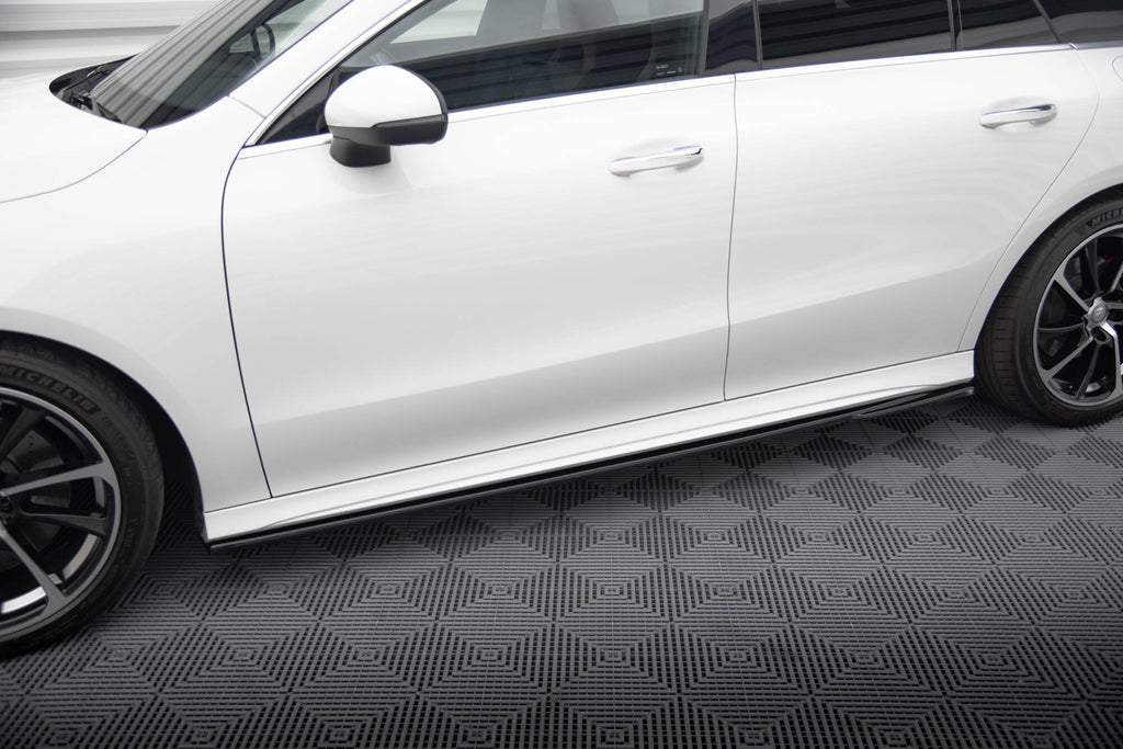 Maxton Design Street+ Seitenschweller Leisten passend für Mercedes-Benz CLA AMG-Line C118 schwarz Hochglanz