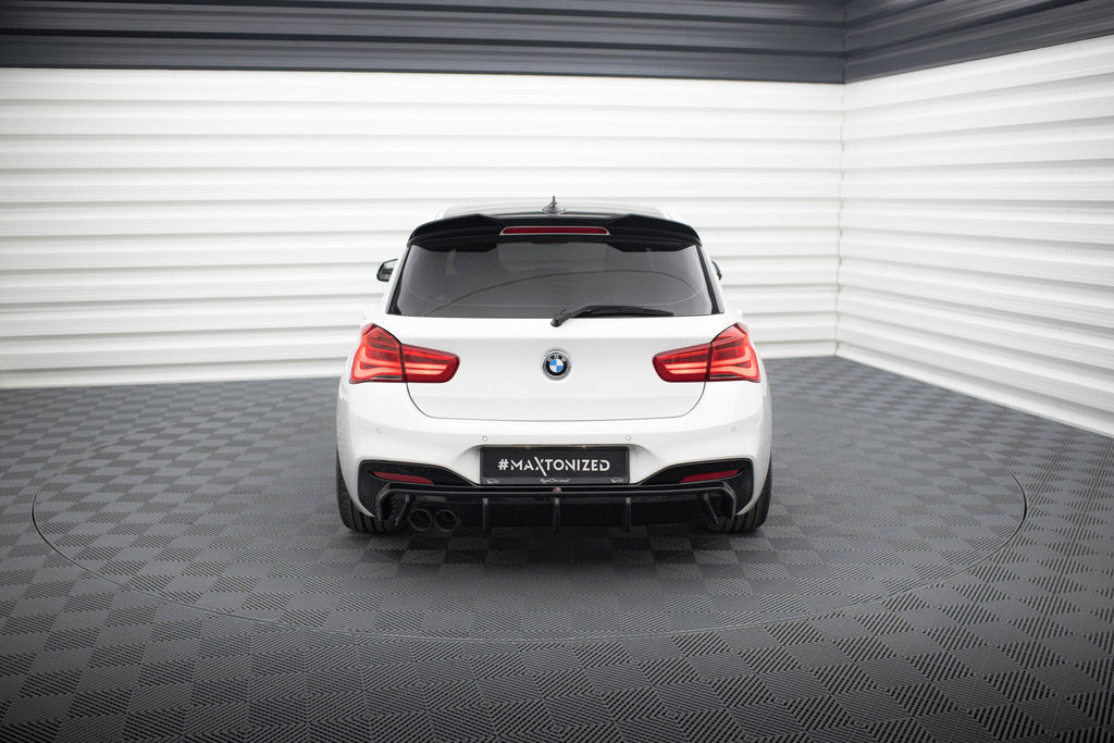 Maxton Design Diffusor Heck Ansatz V.3 passend für BMW 1er M-Paket F20 Facelift (Doppelauspuff li.)