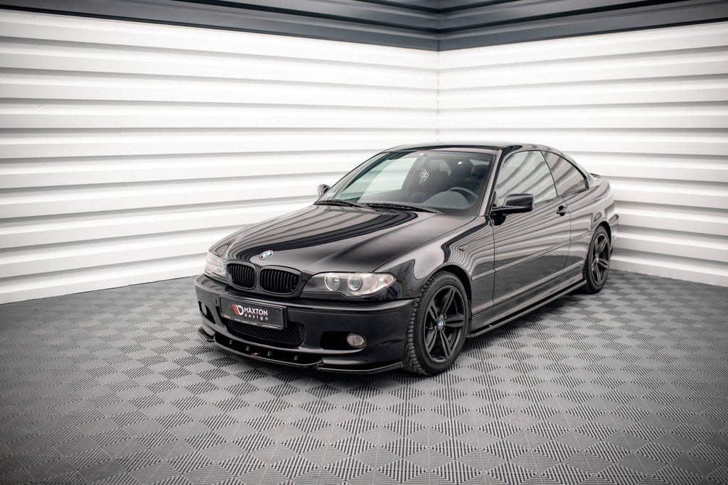 Maxton Design Street+ Seitenschweller Leisten V.2 passend für BMW 3er Coupe M-Paket E46 schwarz Hochglanz