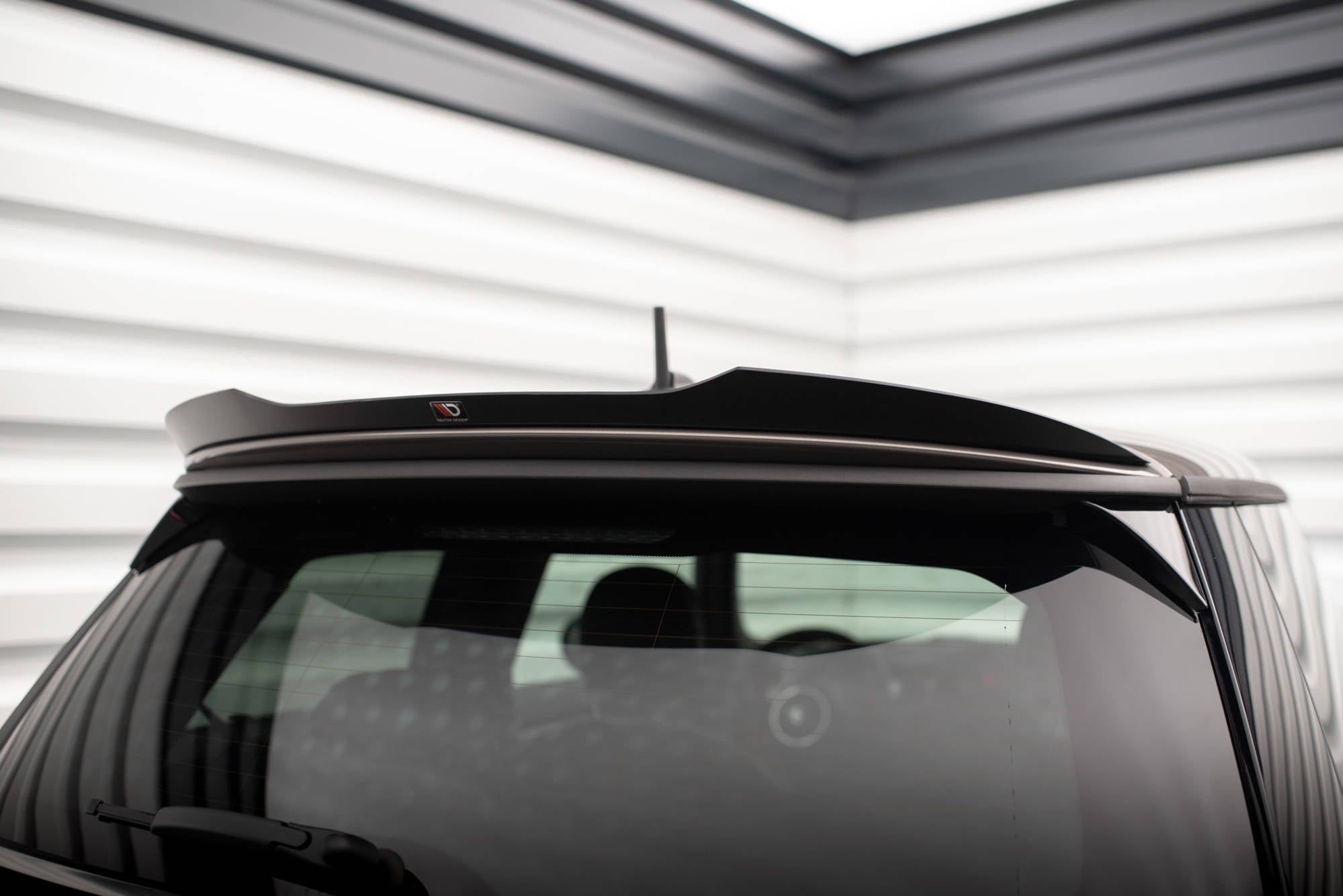 Maxton Design Spoiler CAP passend für Mini Cooper S F56 Facelift schwarz Hochglanz