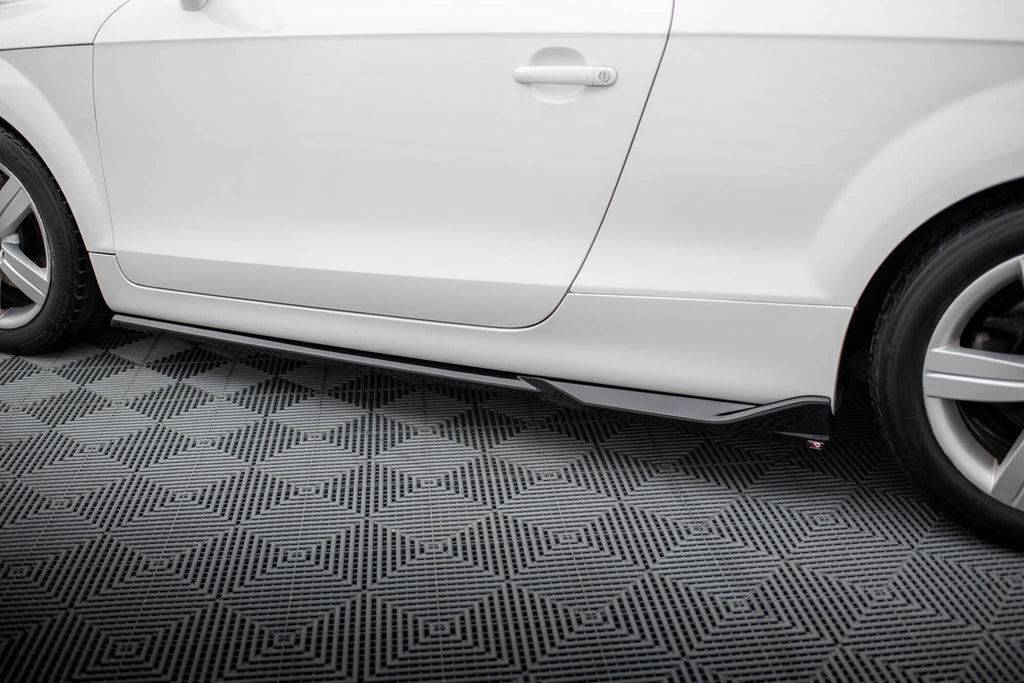 Maxton Design Street+ Seitenschweller Leisten passend für Audi TT 8J schwarz Hochglanz