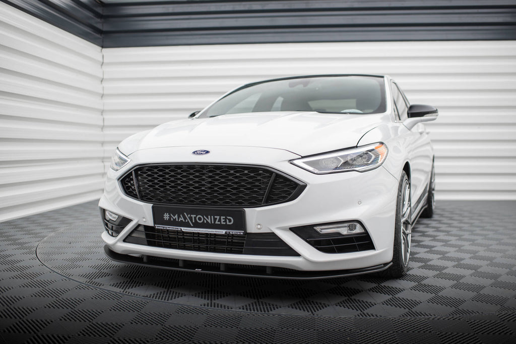 Maxton Design Street Pro Street+ Spoilerlippe Front Ansatz passend für Ford Mondeo Sport Mk5 Facelift / Fusion Sport Mk2 Facelift