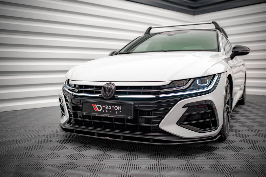 Maxton Design Street Pro Street+ Spoilerlippe Front Ansatz passend für VW Arteon R Limousine / Shooting Brake Mk1 Faceift