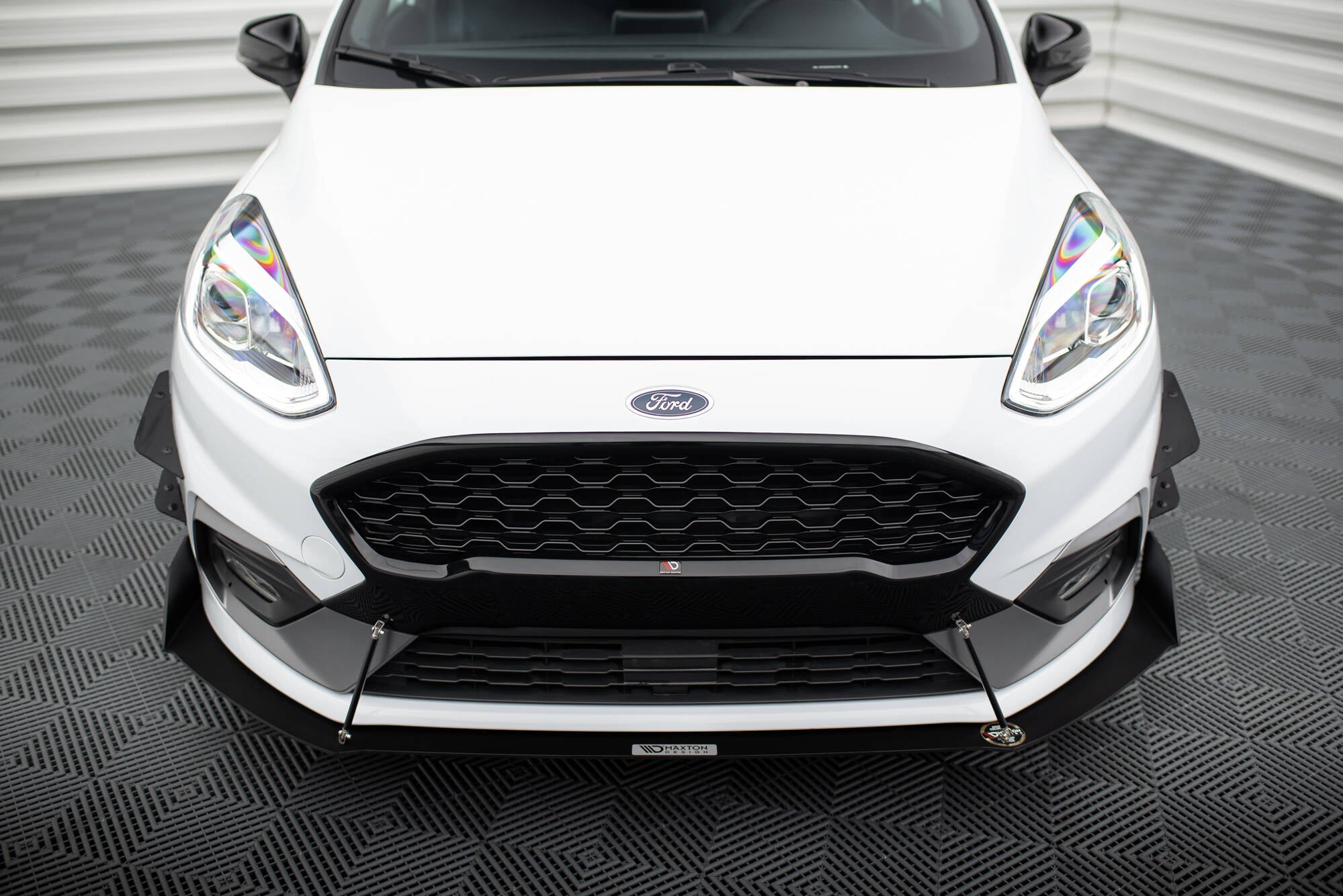 Maxton Design Stoßstangen Flaps Wings vorne Canards passend für Ford Fiesta Mk8 ST/ ST-Line