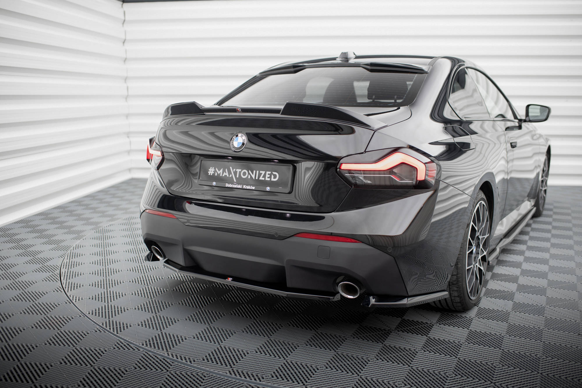 Maxton Design Heckansatz BMW 2 Coupe G42 schwarz Hochglanz für BMW 2er G42