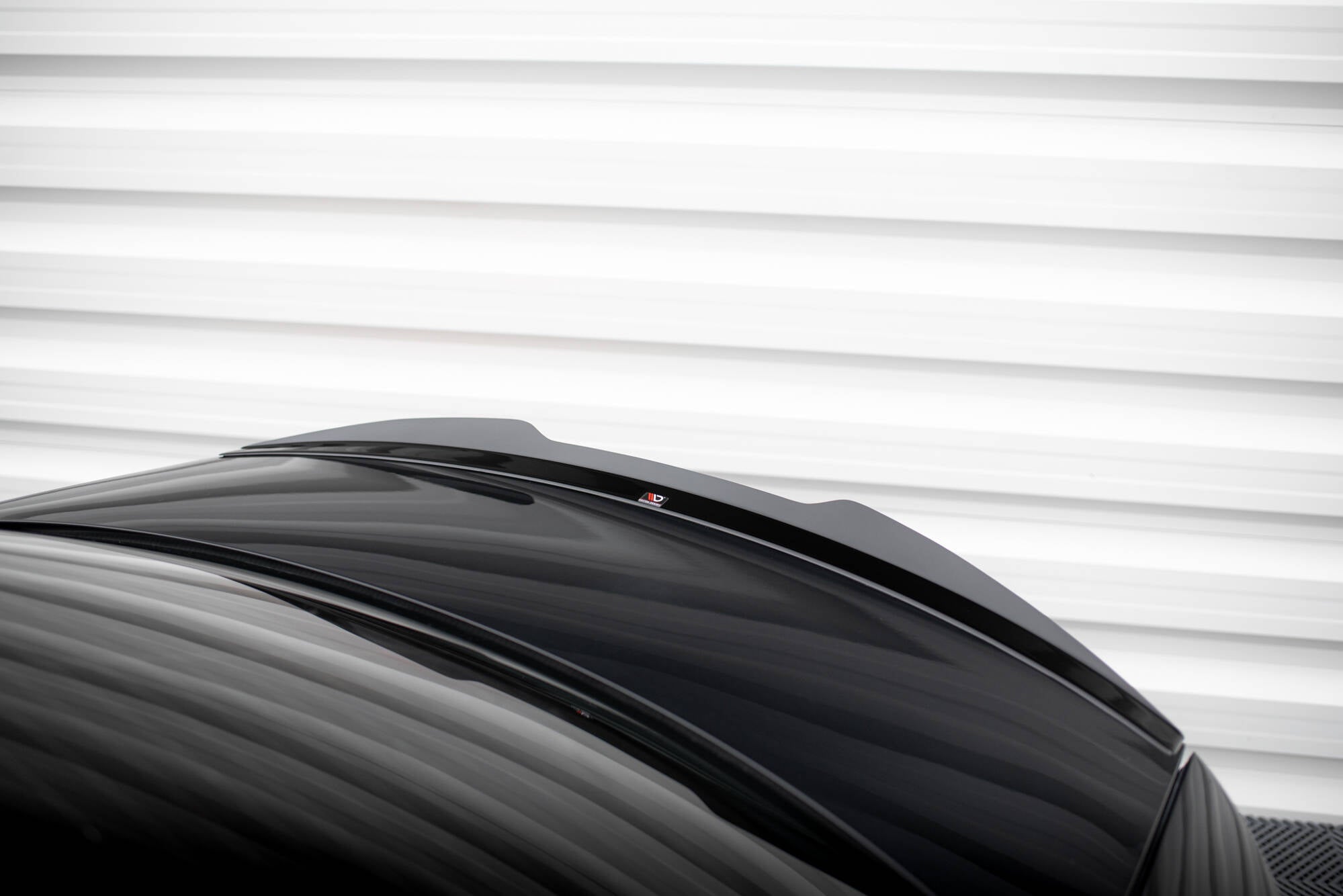 Maxton Design Spoiler CAP passend für Audi S4 B8 FL Limousine schwarz Hochglanz