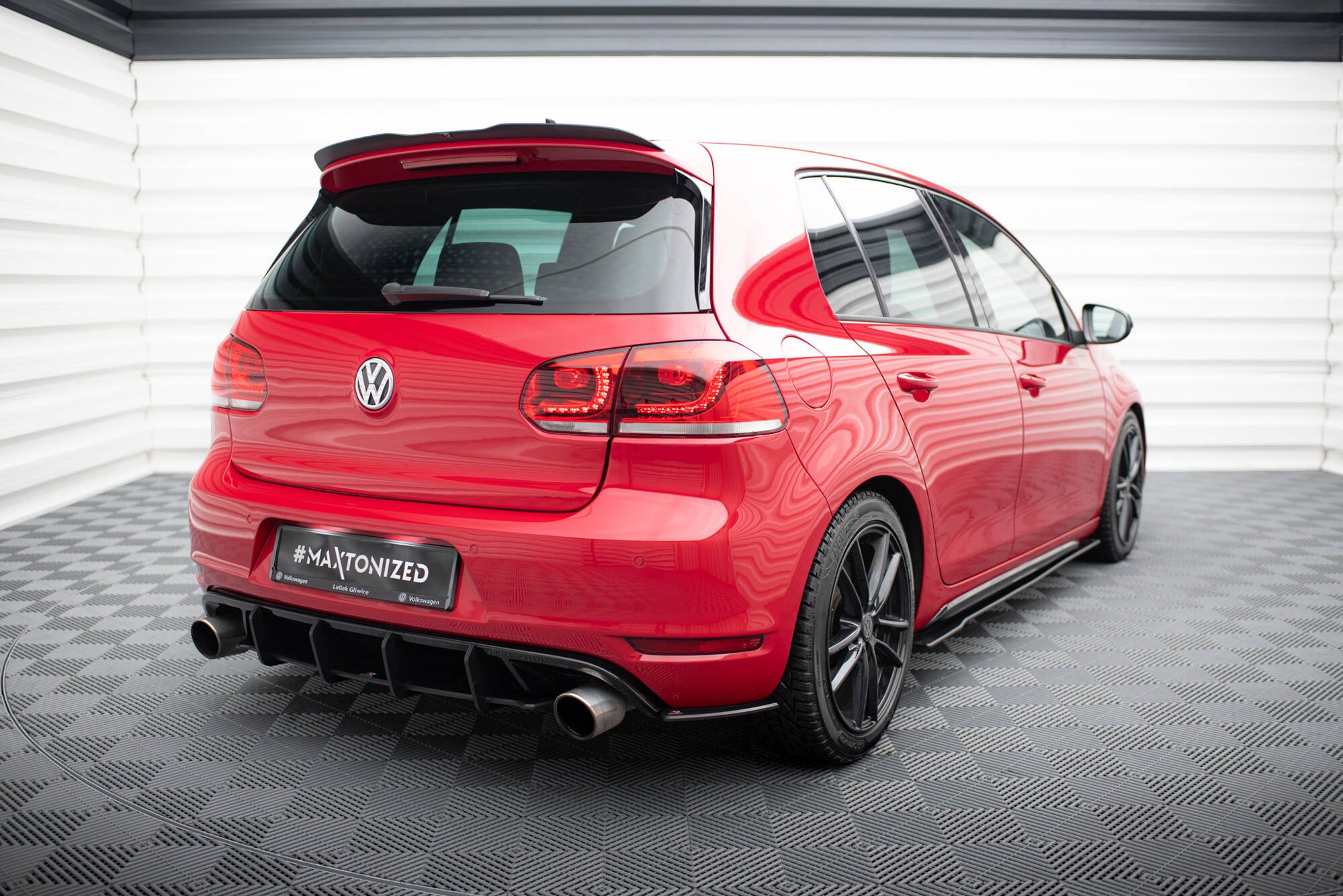 Maxton Design Street Pro Heck Ansatz Flaps Diffusor passend für VW Golf GTI Mk6