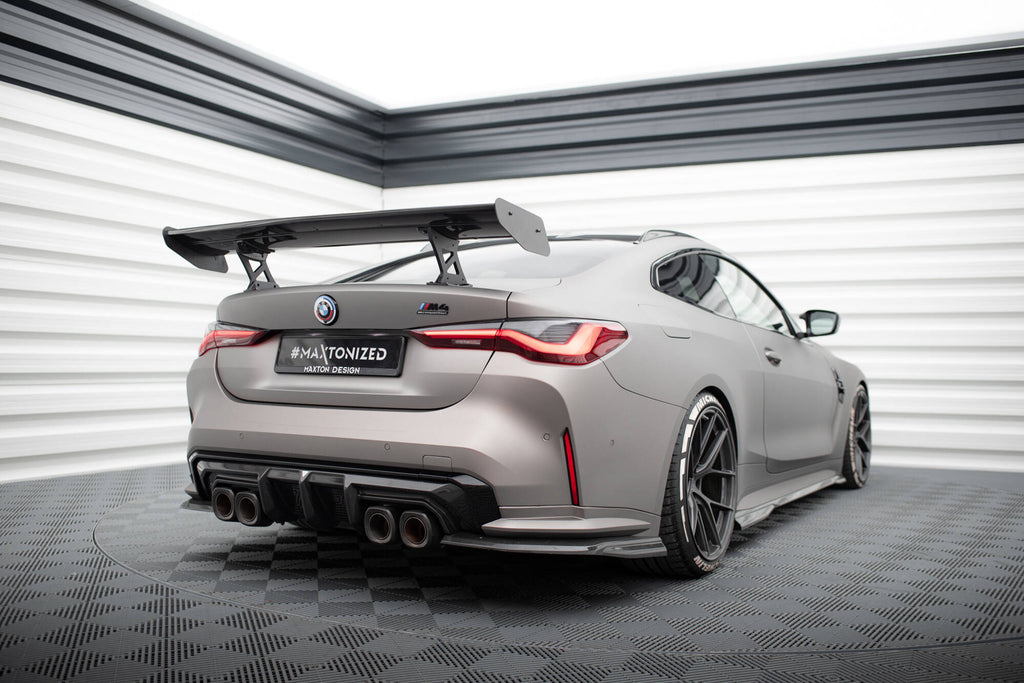 Maxton Design Carbon Spoiler With Internal Brackets Uprights BMW M4 G82 / G82 Facelift / M440i / 4 M-Paket G22 / G22 Facelift für BMW 4er Coupe