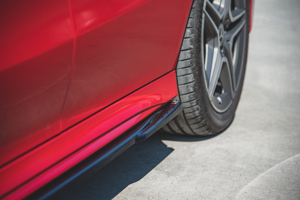 Maxton Design Seitenschweller Ansatz für Mercedes-Benz CLA AMG-Line C118 schwarz matt