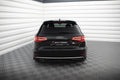 Maxton Design Heck Ansatz Flaps Diffusor passend für Audi A3 Sportback 8V Facelift schwarz Hochglanz