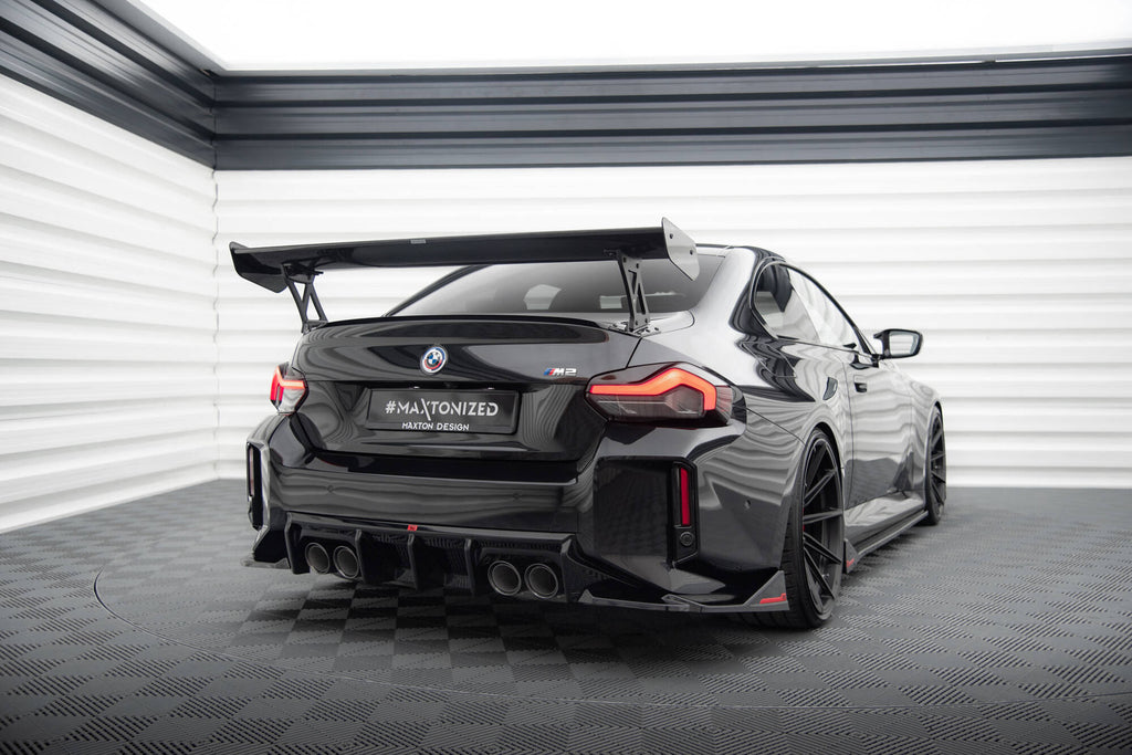 Maxton Design Carbon Fiber Spoiler With External Brackets Uprights BMW M2 G87 / M240i / 2 M-Paket / 2 Standard G42 für BMW 2er G42