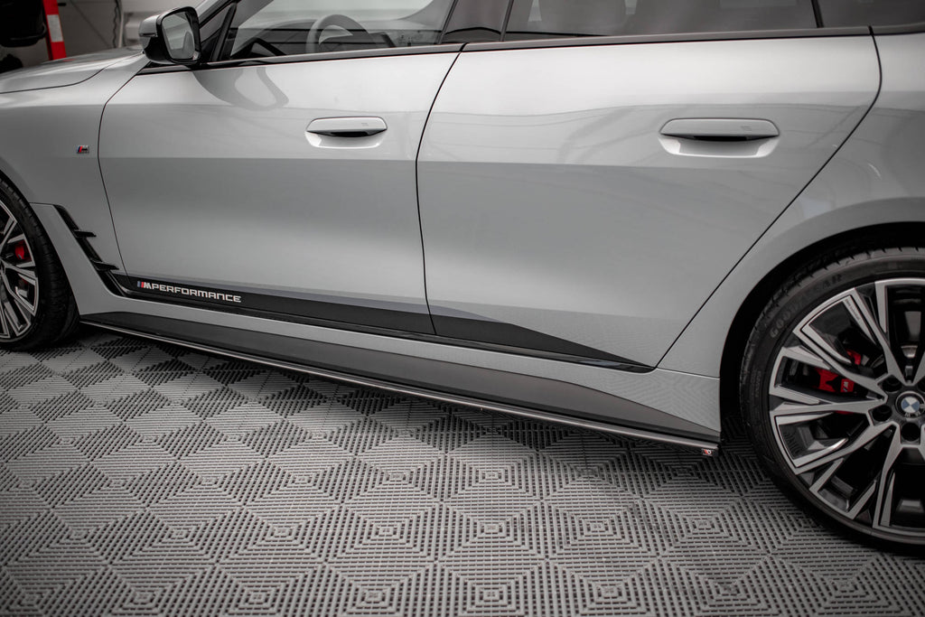 Maxton Design Street+ Seitenschweller Leisten passend für V.1 passend für BMW 4er Gran Coupe M-Paket / M440i G26 schwarz Hochglanz