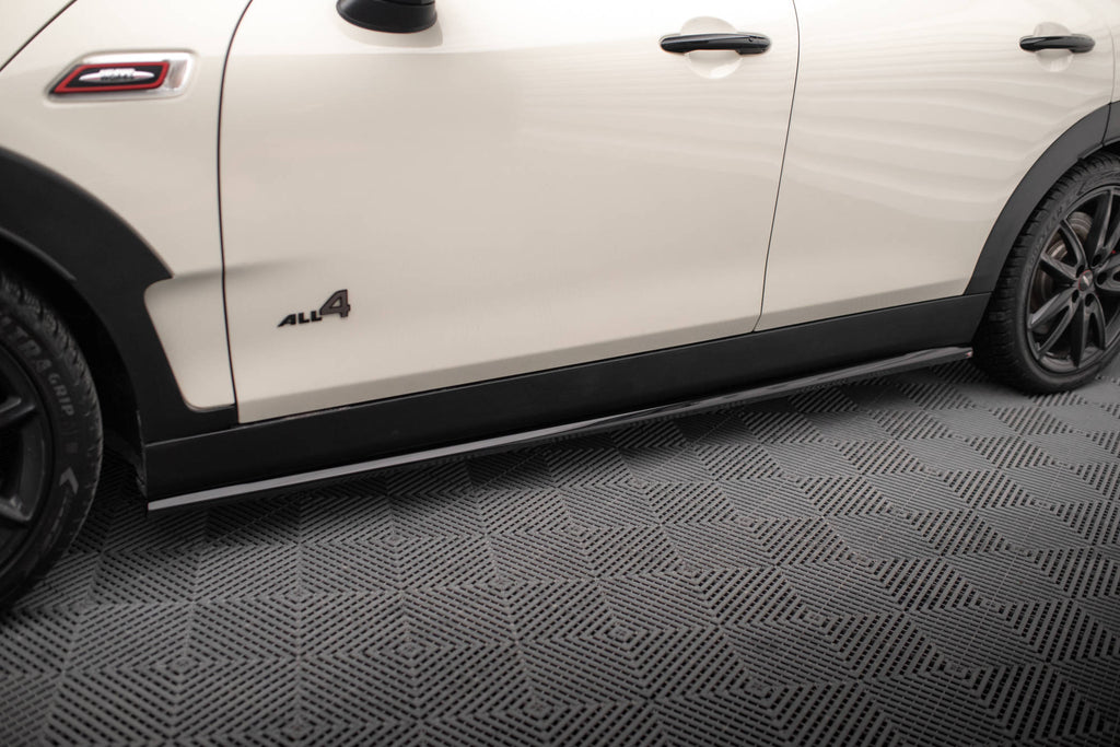 Maxton Design Street+ Seitenschweller Leisten passend für Mini Cooper Clubman John Cooper Works F54 Facelift schwarz Hochglanz