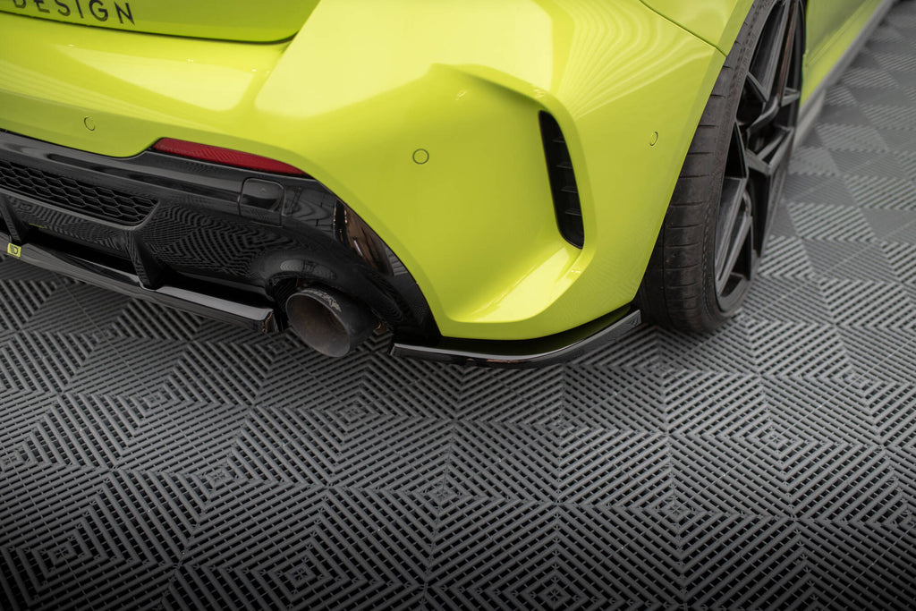 Maxton Design Heck Ansatz Flaps Diffusor V.7 passend für BMW 1er M-Paket / M135i F40 schwarz Hochglanz