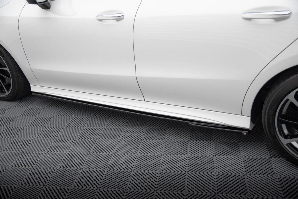 Maxton Design Street+ Seitenschweller Leisten passend für Mercedes-Benz CLA AMG-Line C118 schwarz Hochglanz