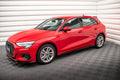 Maxton Design Street+ Seitenschweller Leisten passend für Audi A3 8Y schwarz Hochglanz
