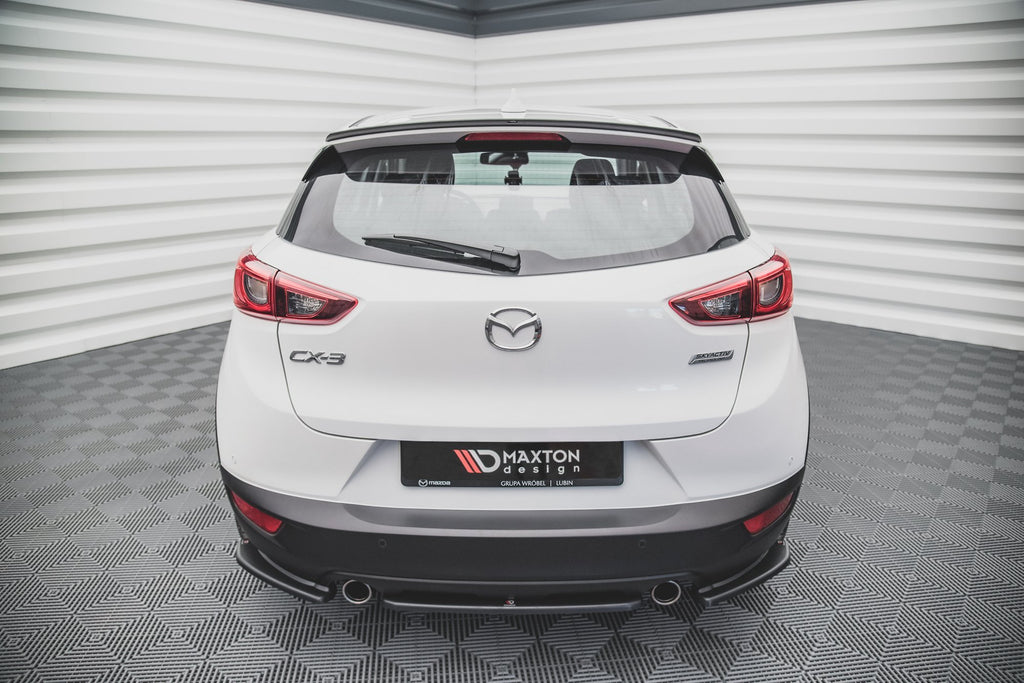 Maxton Design Heckansatz Mazda CX-3 schwarz Hochglanz für Mazda CX-3 Mk1