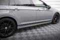 Maxton Design Street+ Seitenschweller Leisten passend für VW Passat R-Line B8 Facelift schwarz Hochglanz