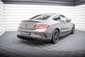 Maxton Design Street Pro Heck Ansatz Flaps Diffusor passend für Mercedes-AMG C43 Coupe / Cabrio C205 Facelift / A205 Facelift