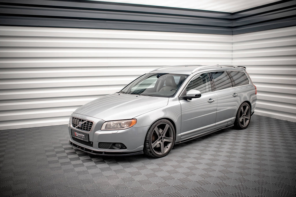 Maxton Design Street+ Seitenschweller Leisten passend für Volvo V70 Mk3 schwarz Hochglanz