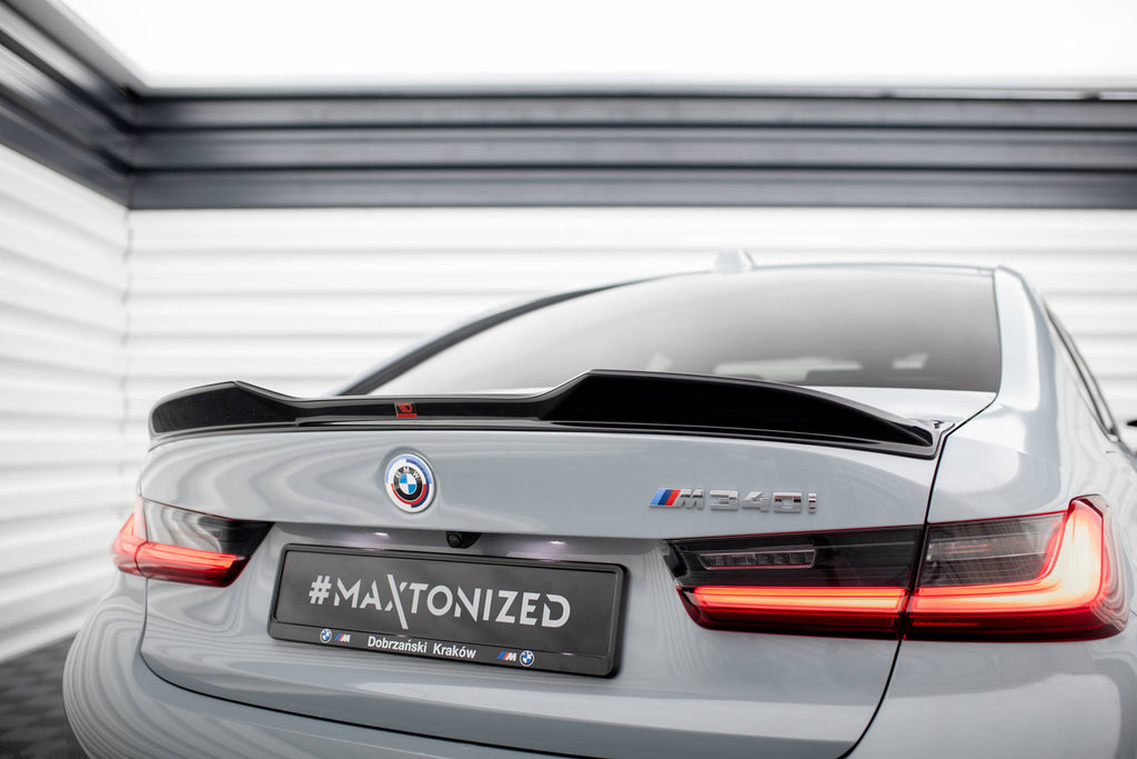Maxton Design Spoiler CAP 3D passend für BMW M340i / 3 M-Paket / M3 Limousine G20 schwarz Hochglanz