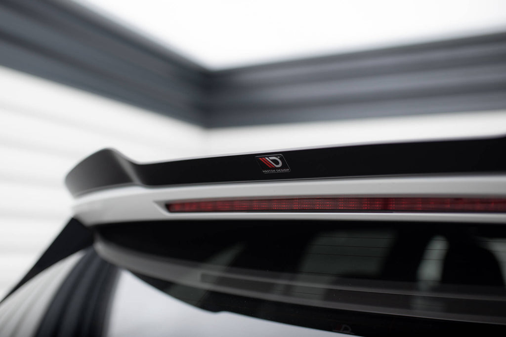 Maxton Design Spoiler CAP passend für Mercedes-Benz C Kombi AMG-Line / 43 AMG S206 schwarz Hochglanz