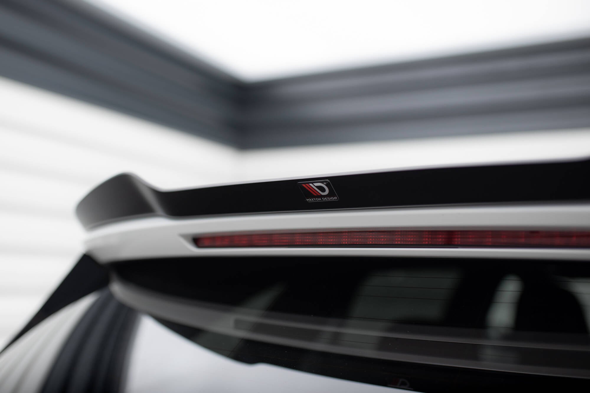 Maxton Design Spoiler CAP passend für Mercedes-Benz C Kombi AMG-Line / 43 AMG S206 schwarz Hochglanz