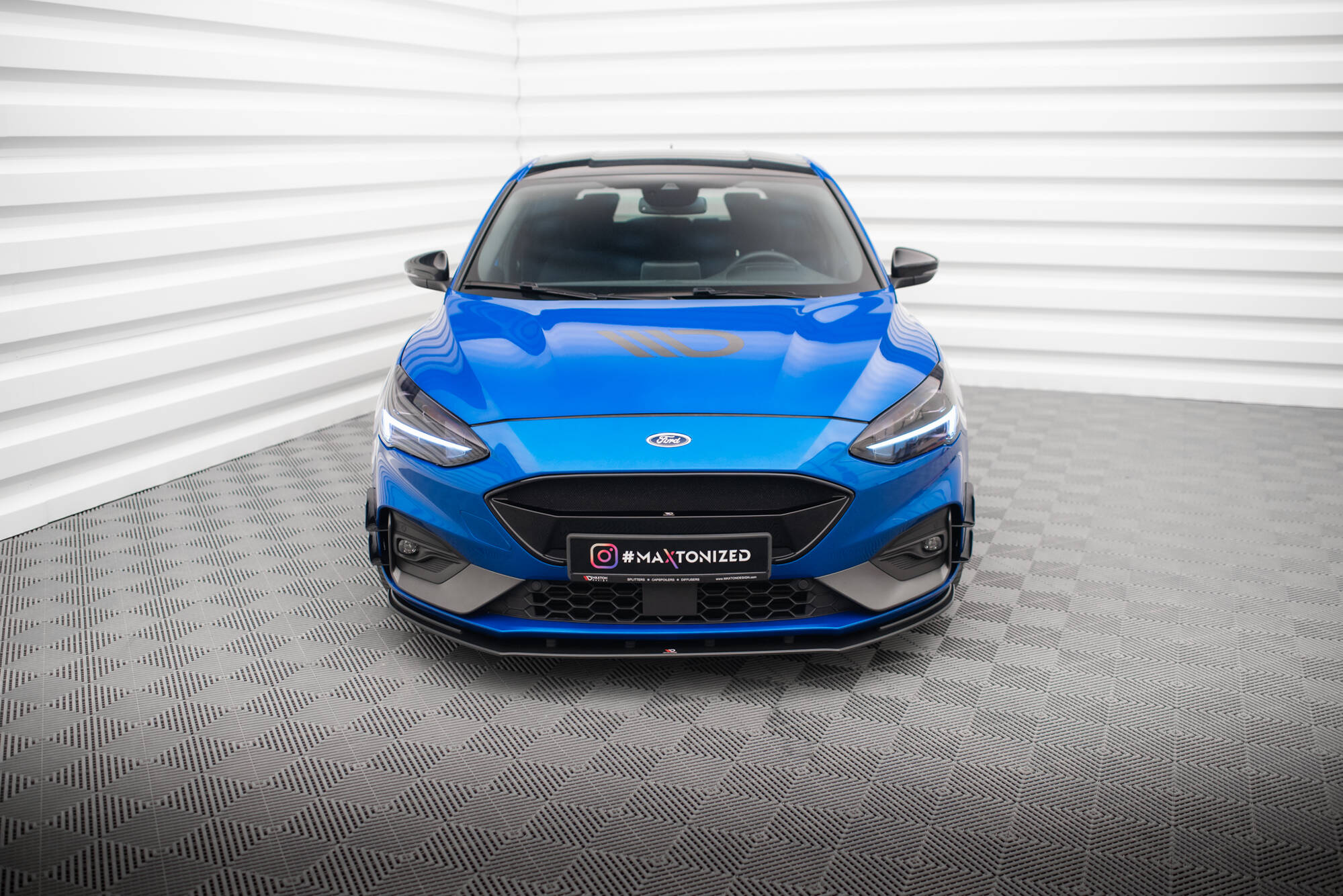 Maxton Design Street Pro Street+ Spoilerlippe Front Ansatz passend für Ford Focus ST / ST-Line Mk4
