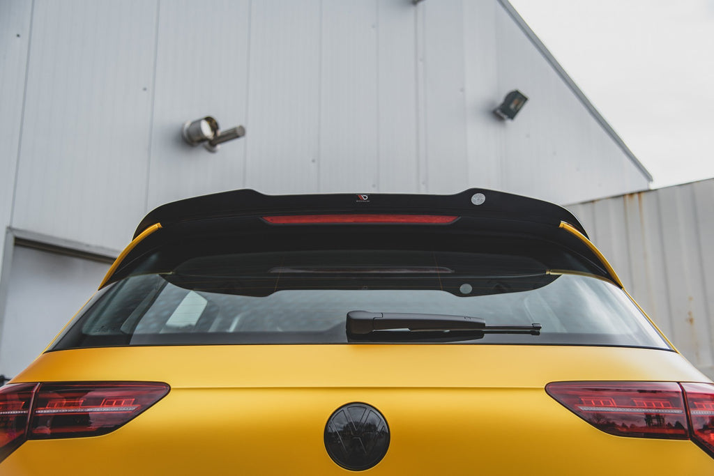 Maxton Design Spoiler CAP V.2 passend für VW Golf Hatchback Mk8 / Mk8 Facelift schwarz Hochglanz