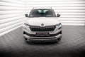 Maxton Design Street+ Spoilerlippe Front Ansatz passend für Skoda Karoq Sportline Mk1 Facelift schwarz Hochglanz