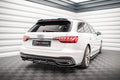 Maxton Design Street+ Mittlerer Diffusor RACE passend für V.1 Audi A4 S-Line B9 Facelift schwarz Hochglanz
