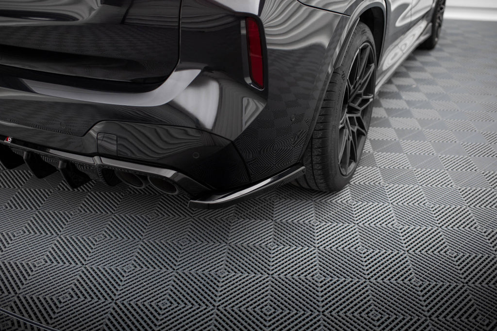 Maxton Design Heck Ansatz Flaps Diffusor V.2 passend für BMW X3 M F97 / F97 Facelift schwarz Hochglanz